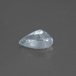 Água-marinha azul natural 1,29ct, formato de pêra, VVS