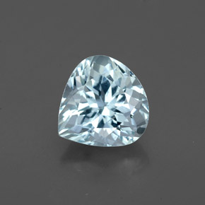 Água-marinha azul natural 1,25ct, formato de pêra, VS