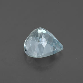 Água-marinha azul natural 1,25ct, formato de pêra, VS