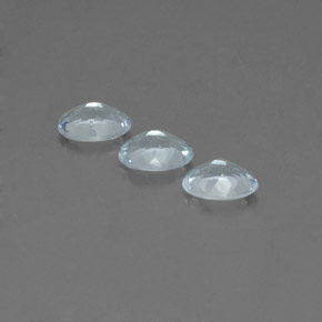 Pedras preciosas de água-marinha azul natural de  ct, corte oval, VS-SI