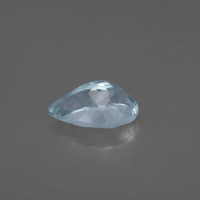 Água-marinha azul natural 1,22ct, formato de pêra, VS