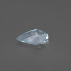 Água-marinha azul natural 1,07ct, formato de pêra, VVS-VS