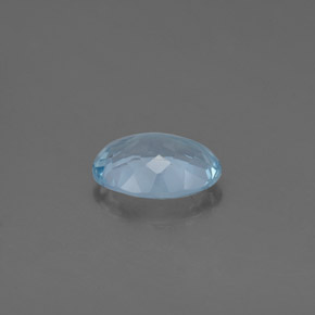 Água-marinha azul natural 1,09ct, corte oval, VS