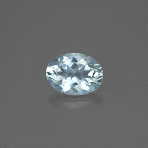 Água-marinha azul natural 1,17ct, corte oval, VS