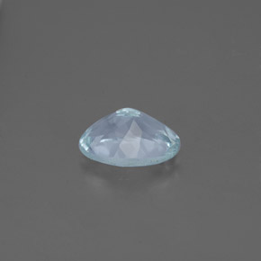 Água-marinha azul natural 1,17ct, corte oval, VS