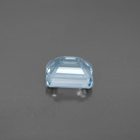 Água-marinha azul natural 2,14ct, corte esmeralda, SI