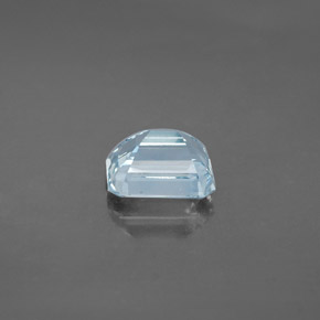 Água-marinha azul natural 2,19ct, corte esmeralda, VVS-VS