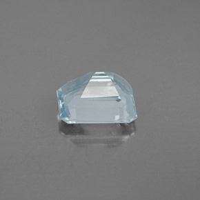 Água-marinha azul natural 2,00ct, corte esmeralda, VS