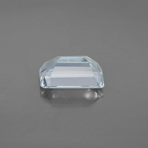 Água-marinha azul natural 2,47ct, corte esmeralda, VVS-VS