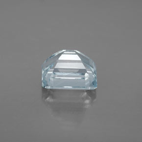 Água-marinha azul natural 2,99ct, corte esmeralda, VS