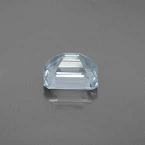Água-marinha azul natural 2,46ct, corte esmeralda, SI