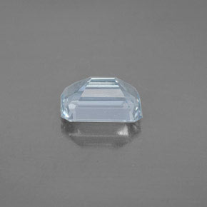 Água-marinha azul natural 2,01ct, corte esmeralda, VS