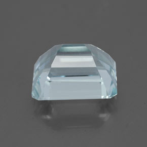 Água-marinha azul natural 3,15ct, corte esmeralda, VVS-VS