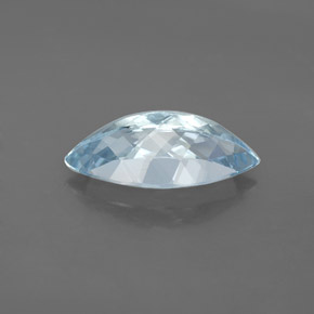 Água-marinha azul natural 3,74ct, marquise, VVS-VS