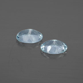 Pedras preciosas de água-marinha azul natural de  ct, corte oval, VS