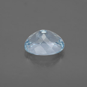 Água-marinha azul natural 1,66ct, corte oval, VS