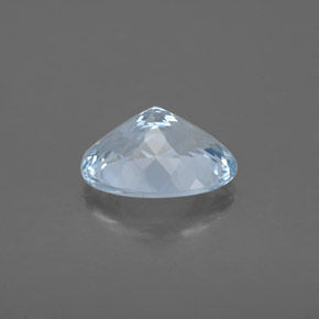 Água-marinha azul natural 1,74ct, corte oval, VS