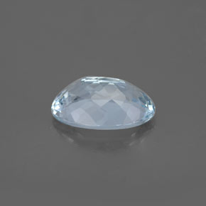 Água-marinha azul natural 1,67ct, corte oval, VS