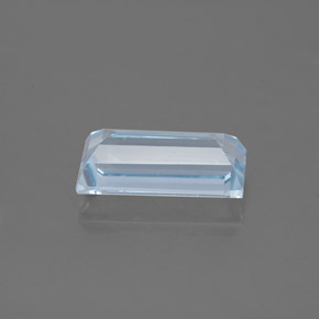 Água-marinha azul natural 1,60ct, baguete, VVS