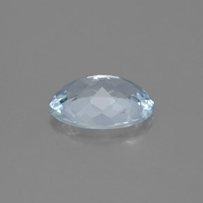 Água-marinha azul natural 1,32ct, corte oval, SI