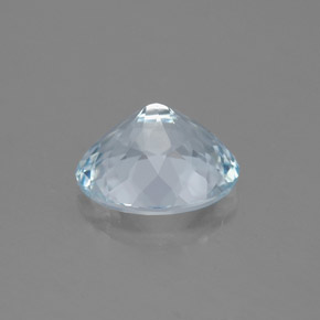 Água-marinha azul natural 1,74ct, corte oval, VVS-VS