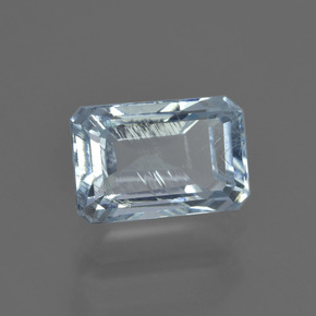 Água-marinha azul natural 2,47ct, corte esmeralda, VS-SI