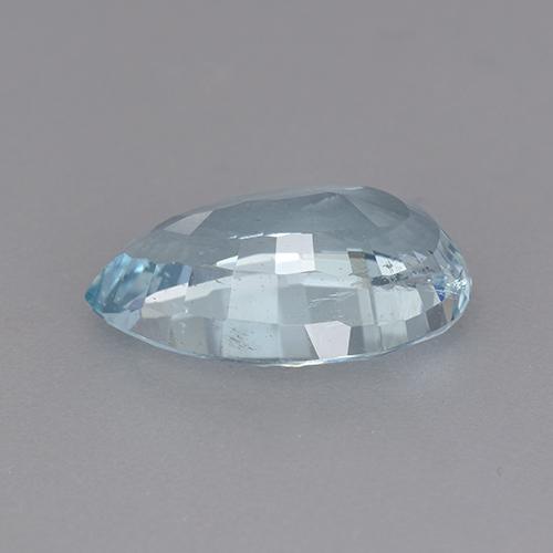 Água-marinha azul natural 3,62ct, formato de pêra, SI