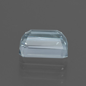 Água-marinha azul natural 1,92ct, corte esmeralda, VS