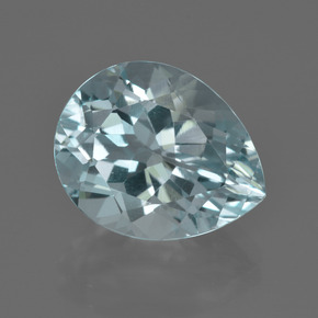 água-marinha Céu azul Natural 7.46ct, Formato de pêra, VVS
