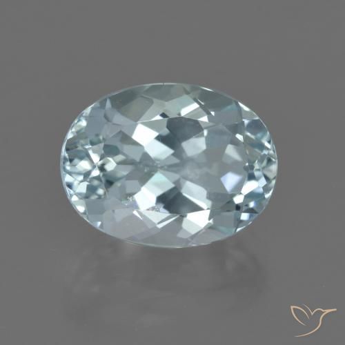 Água-marinha Azul Aqua claro Natural 5.02ct, oval, VS