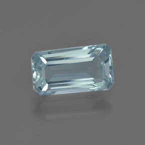 água-marinha Céu azul Natural 1.66ct, Corte Esmeralda, VS