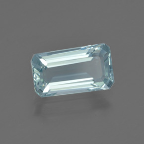 água-marinha Céu azul Natural 1.66ct, Corte Esmeralda, VS