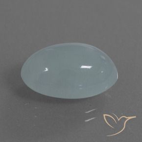 Água-marinha azul natural 9,63ct, corte oval, translúcido