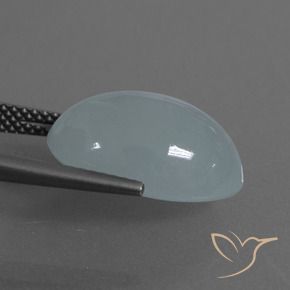 Água-marinha azul natural 9,63ct, corte oval, translúcido