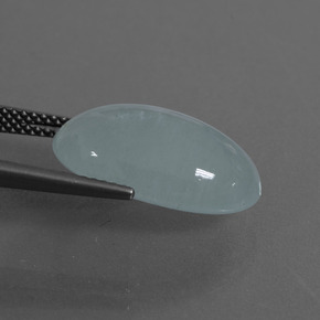 Água-marinha azul natural 9,92ct, corte oval, translúcido