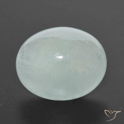 Água-marinha Verde pálido Natural 9.16ct, oval, Translúcido