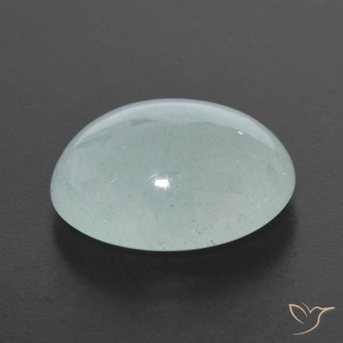 Água-marinha Verde pálido Natural 9.16ct, oval, Translúcido