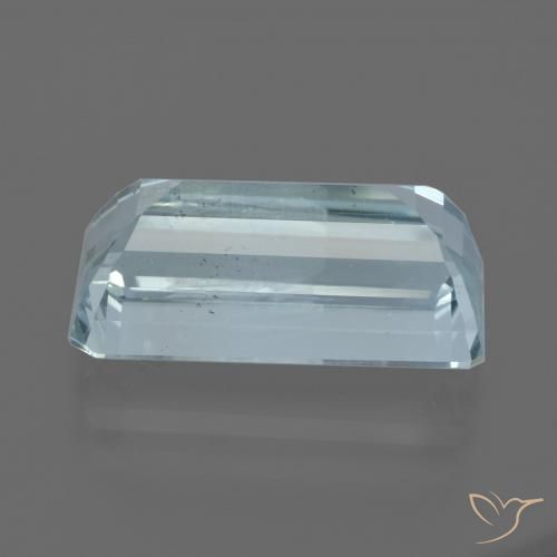 Água-marinha Azul claro Natural 7.65ct, Corte Octógono / Esmeralda, VS