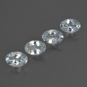 Pedras preciosas de água-marinha azul natural de 1,75 ct, corte oval, VVS-VS