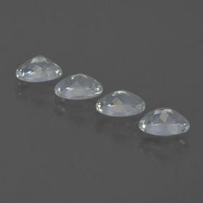 Pedras preciosas de água-marinha azul natural de 1,75 ct, corte oval, VVS-VS