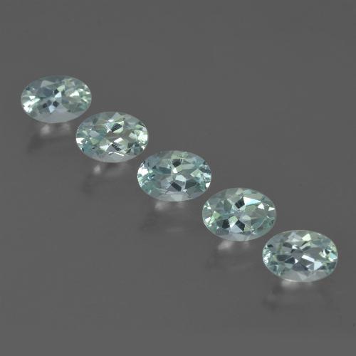 Pedras preciosas de água-marinha azul natural de 2,27 ct, corte oval, VVS-VS
