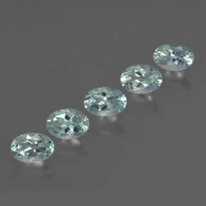 Pedras preciosas de água-marinha azul natural de 2,27 ct, corte oval, VVS-VS