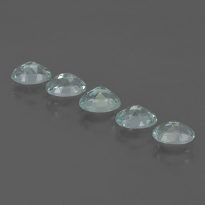 Pedras preciosas de água-marinha azul natural de 2,27 ct, corte oval, VVS-VS
