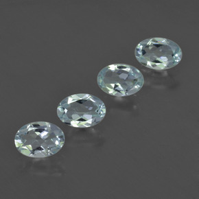 Pedras preciosas de água-marinha azul natural de 1,61 ct, corte oval, VS