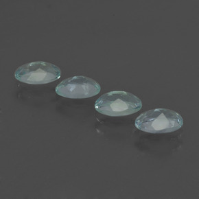 Pedras preciosas de água-marinha azul natural de 1,61 ct, corte oval, VS