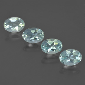 Pedras preciosas de água-marinha azul natural de 2,50 ct, corte oval, VS