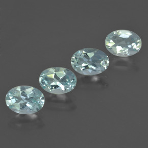 Pedras preciosas de água-marinha azul natural de 2,50 ct, corte oval, VS