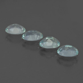 Pedras preciosas de água-marinha azul natural de 2,50 ct, corte oval, VS