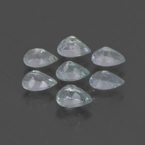 Pedras preciosas de água-marinha Azul claro natural de 3.00 ct, Formato de pêra, VVS-VS
