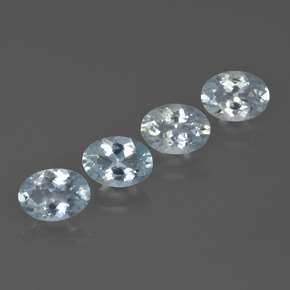 Pedras preciosas de água-marinha azul natural de 2,96 ct, corte oval, VVS-VS